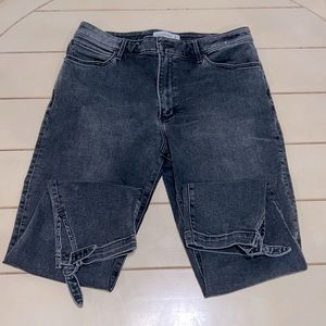Abercrombie &Fitch 32 high rise super skinny ankle denim super stretch Bows jean